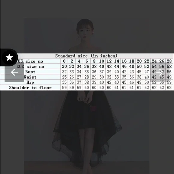 High-Low Tulle Unique Homecoming Dress - Picture 4 of 6